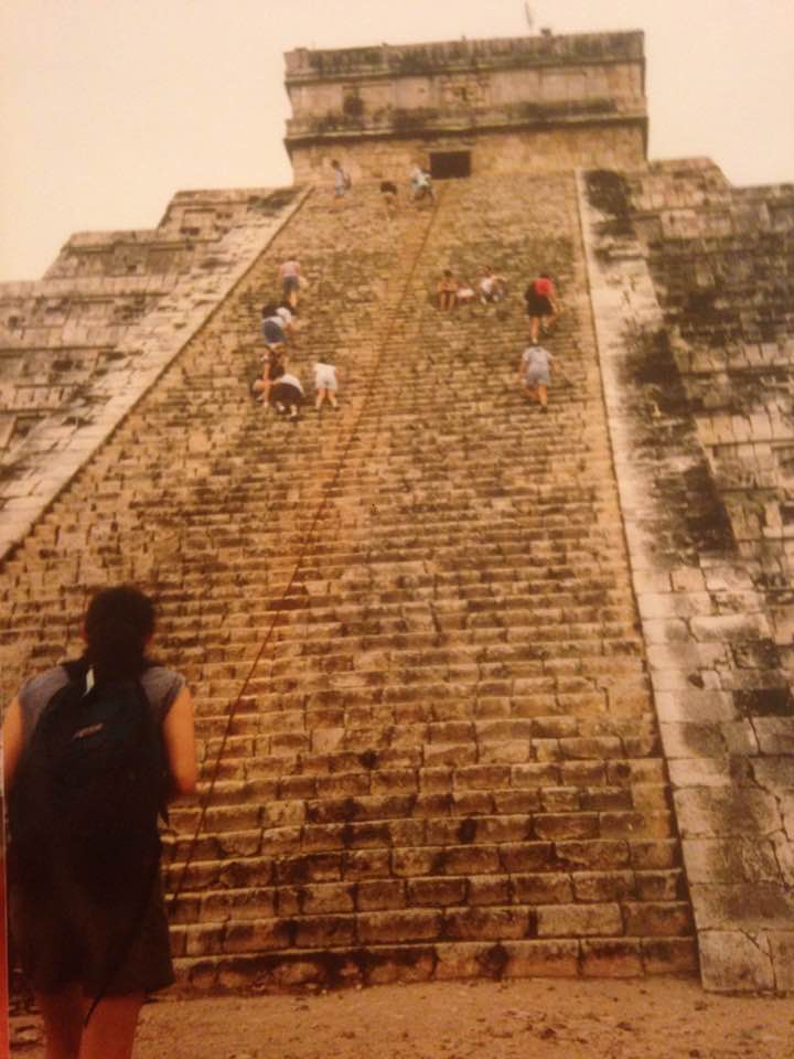 Looking up the great staircase