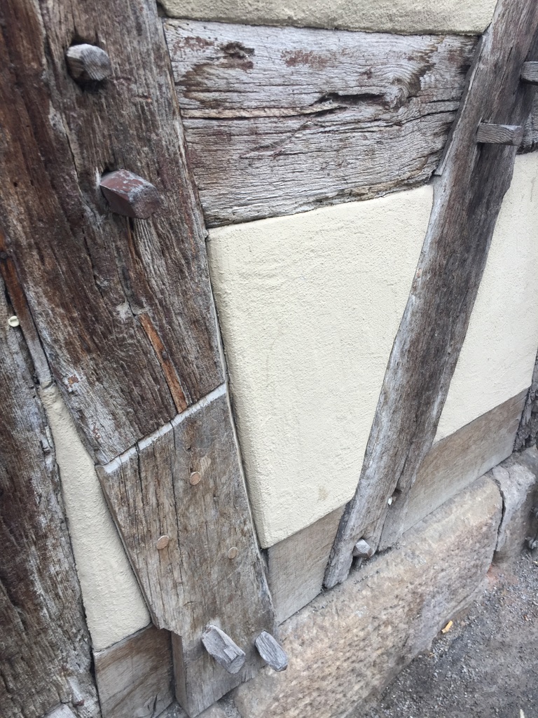 Weathered timber and stone — a closer look