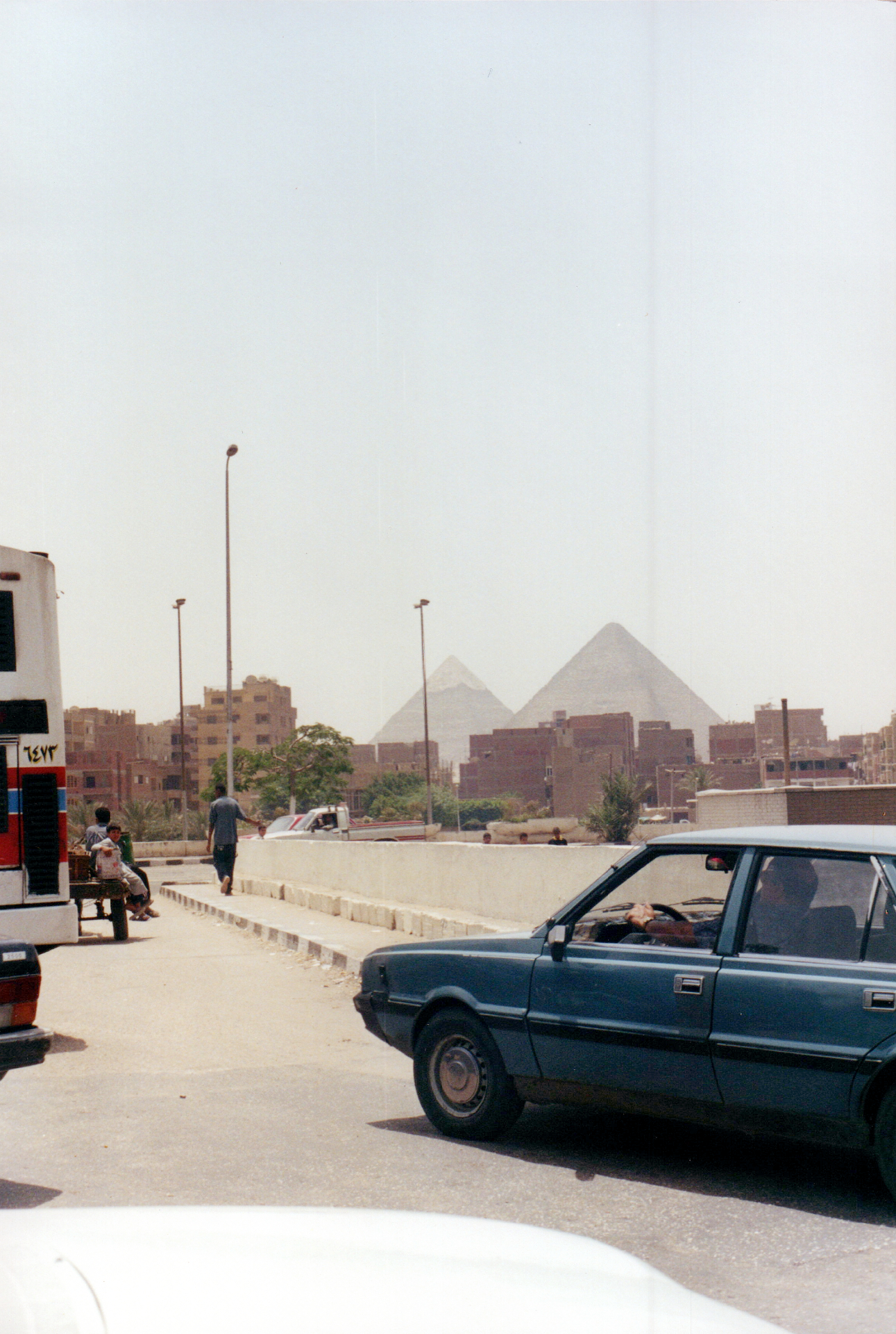 Giza — the pyramids rising above the city